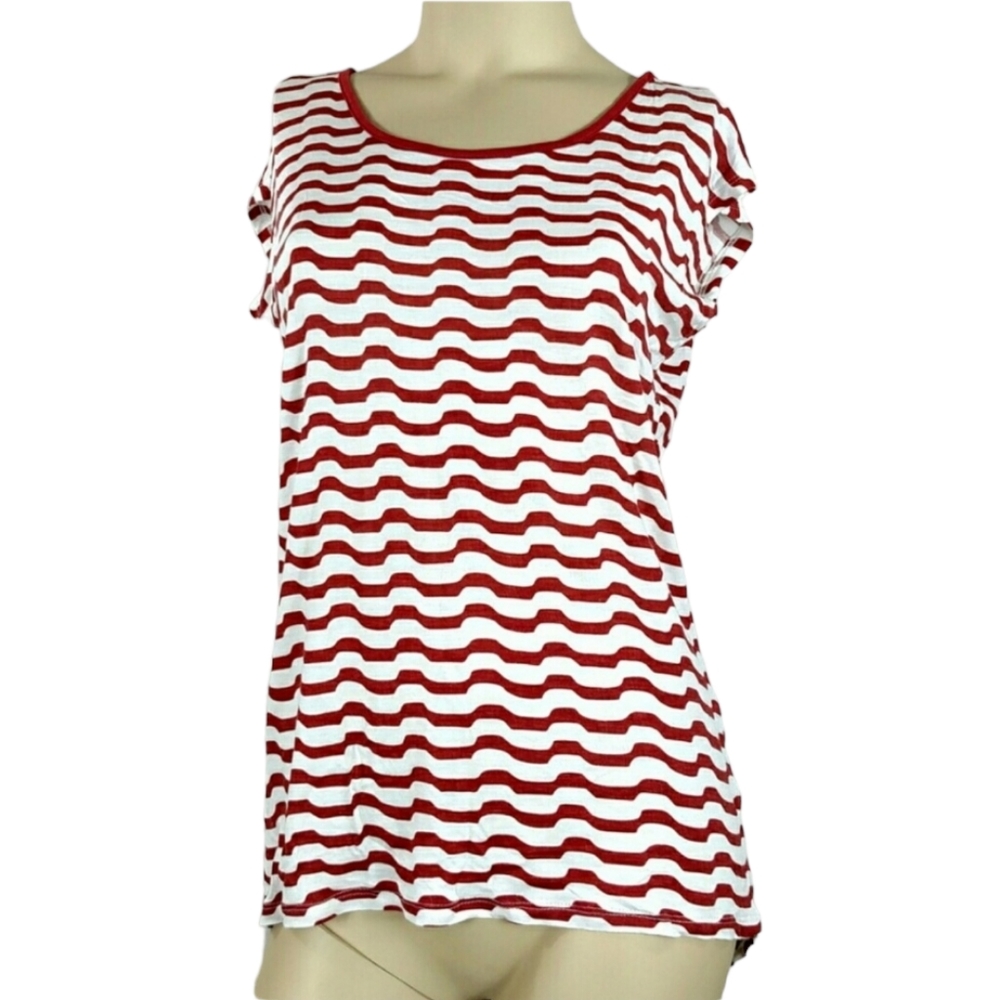 BELLA BIRD Striped Top Womens Small